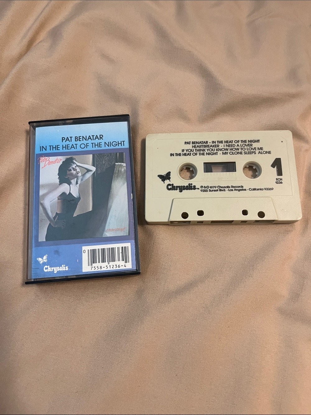 Pat Benatar In The Heat Of The Night Cassette Tape - Cream